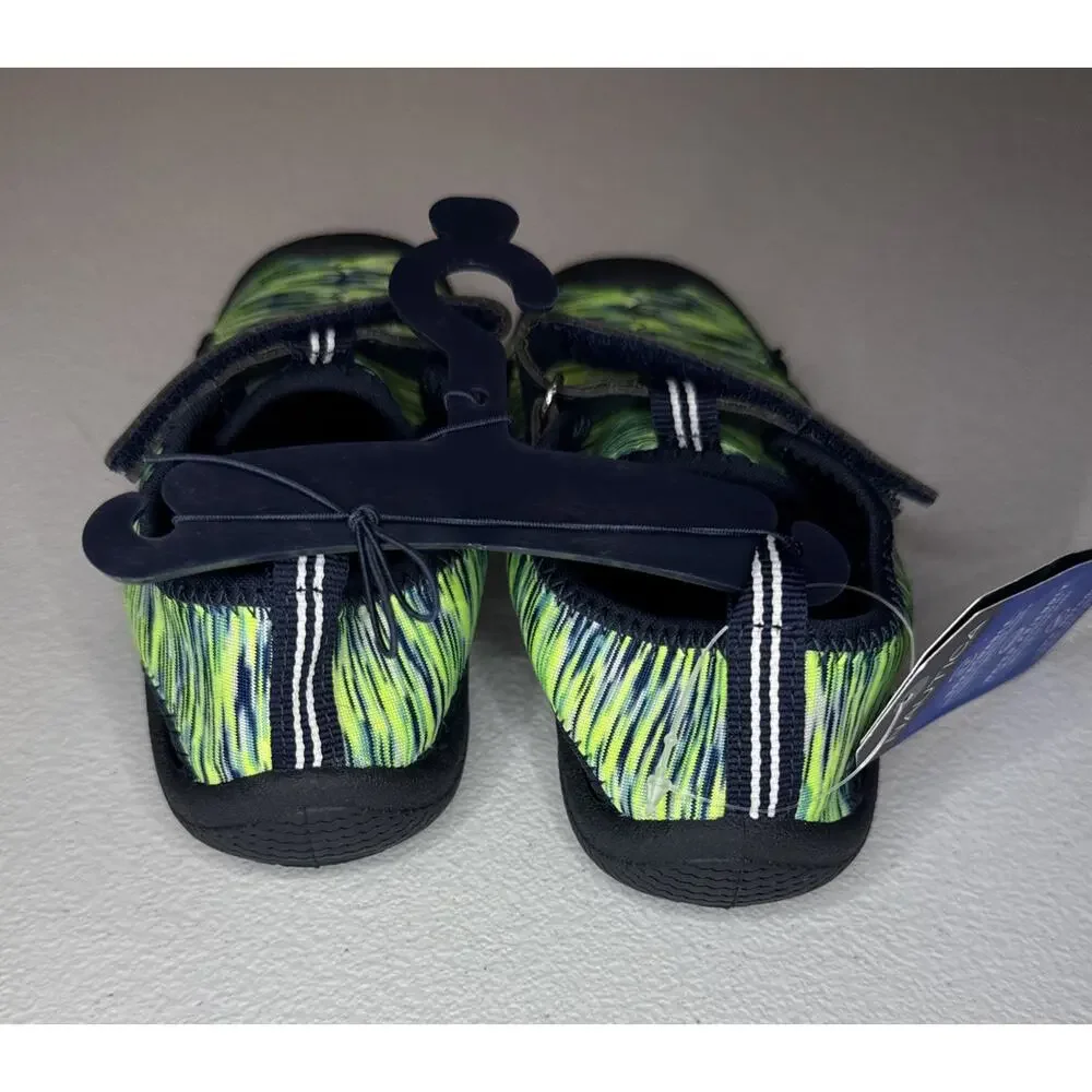 Toddler’s Nautica Kettle Gulf Water Shoes Navy Lime Heather Size 9